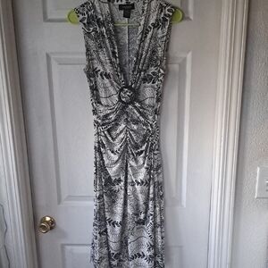 Alyn Paige Black and White Patterned Dress